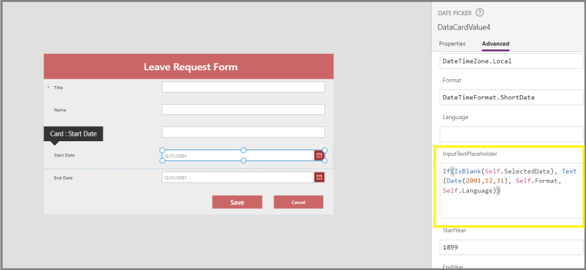 Create a Customized PowerApps Form